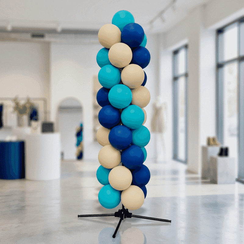 Columna de globos estándar de PilaMania - configuración base compacta