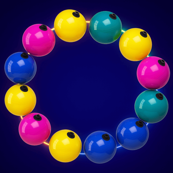 Decoraciones de fiesta coloridas que irradian alegría y creatividad