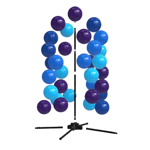 Vista explosionada del sistema de decoración modular PilaMania con los componentes destacados