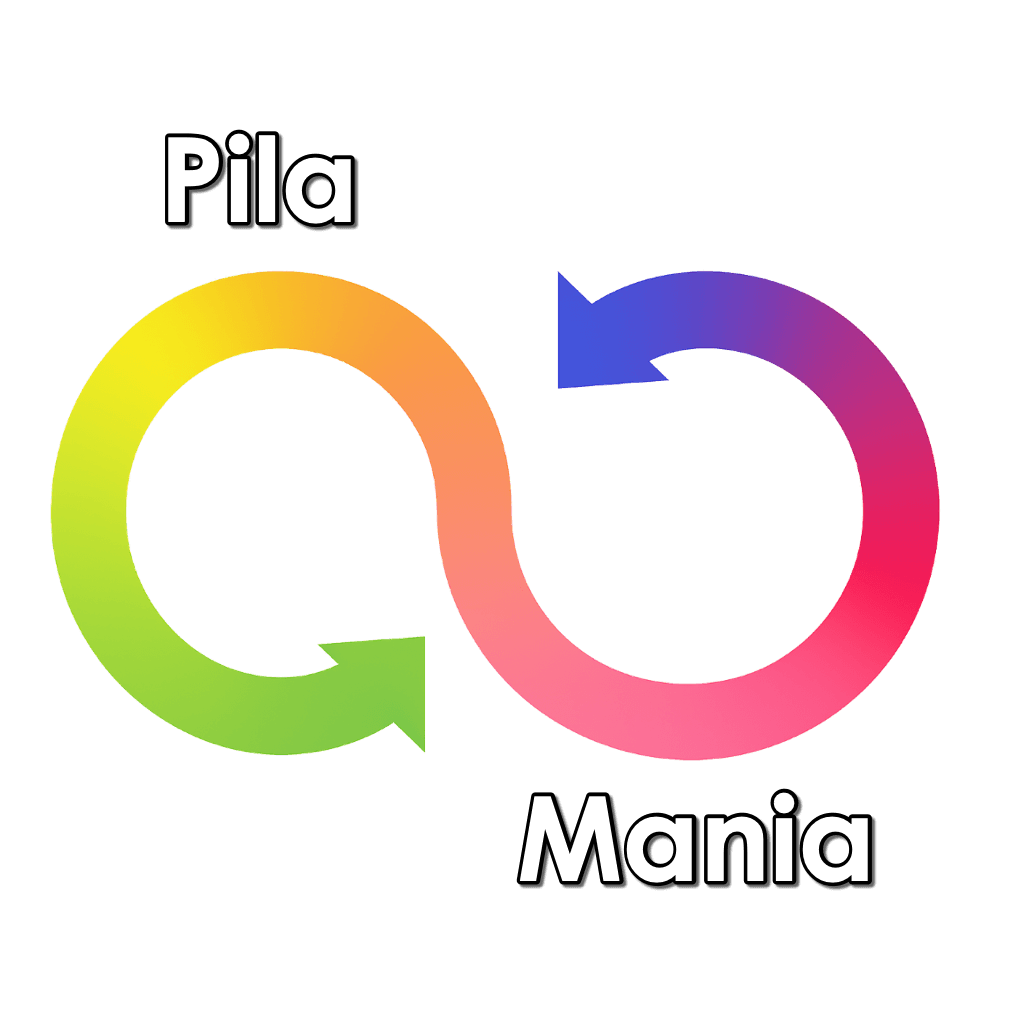 Logo PilaMania - Símbolo Pila y Mania