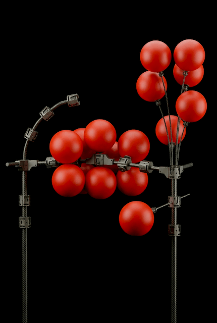 Decoración creativa con globos en formas únicas a medida