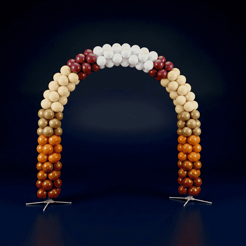 Arco de globos PilaMania como entrada festiva