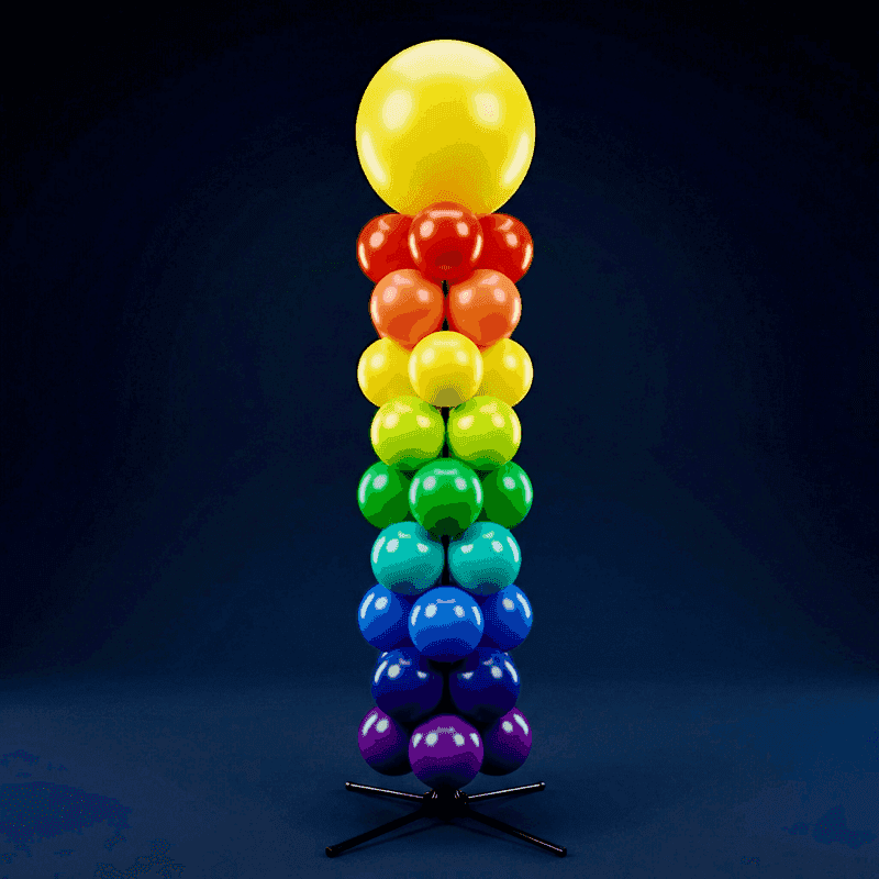 Columna de globos PilaMania con gran topball