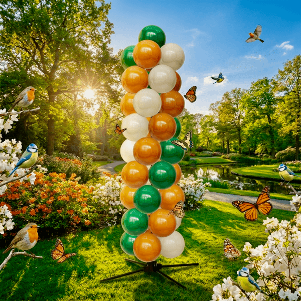 Decoración de PilaMania en un hermoso entorno natural — la prueba de que lo festivo y lo sostenible van de la mano.