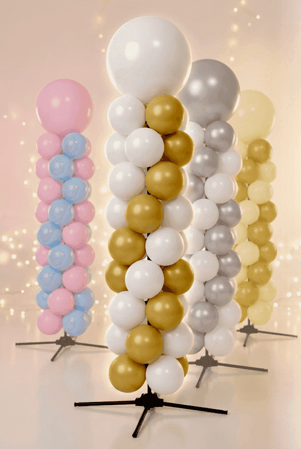 La misma decoración de globos PilaMania usada en una boda y 25 años después en la celebración de aniversario